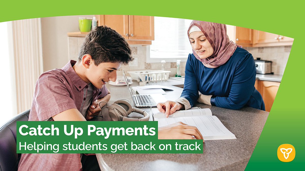 Parents can now apply online to receive #CatchUpPayments of $200 to $250 to help offset costs for additional tutoring supports or supplies and equipment. We are preparing students for success with learning supports. Apply at ontario.ca/page/catch-up-…