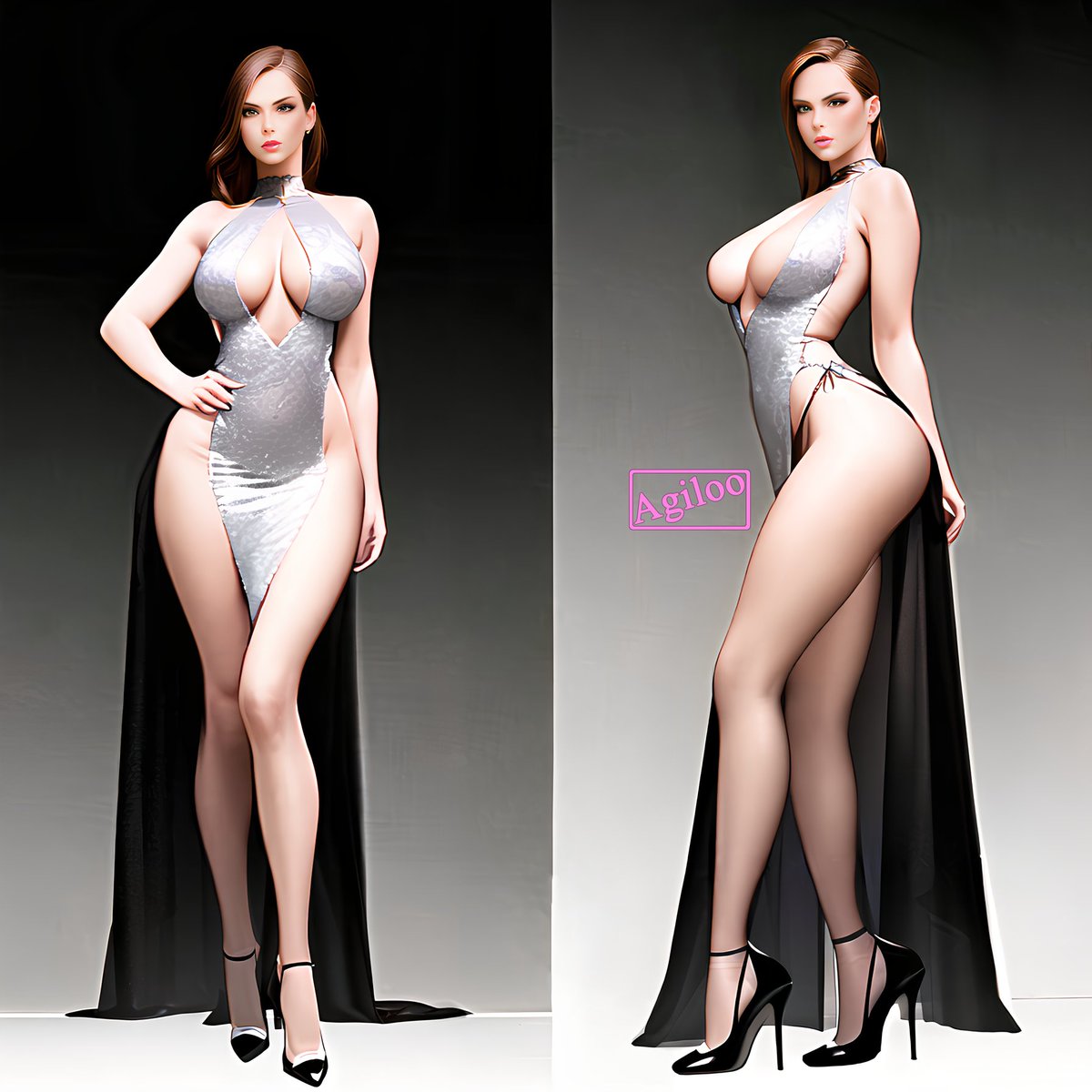 All4Agiloo's tweet photo. Elegant dress for an elegant girl. This took way too long to fix her feet and face. It was disgusting before!
#dress #art #ai #splitdress #highheels https://t.co/leJazAS5Qc