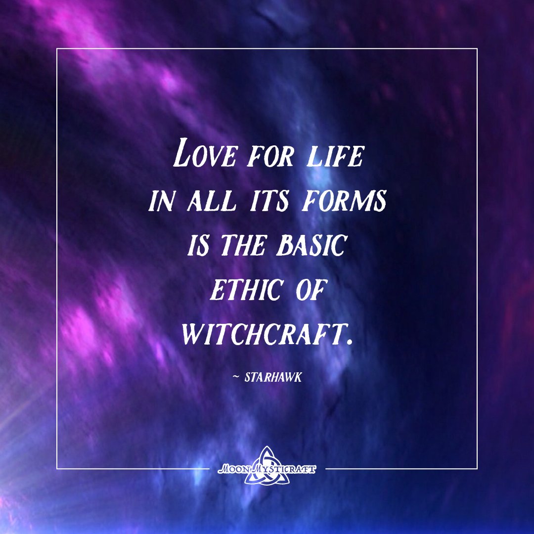 MoonMysticraft's tweet photo. Love of life in all its forms is the basic ethic of witchcraft.
✍️ Starhawk
#triplemoongoddess #tarot #divination #witchaltar #witchcraft #moonmagic #witchspellwork #pagan #spells #wicca #wiccan #fullmoon #sabbat #babywitchtips #paganwitch #paganwitchcraft #naturalmagic https://t.co/vvxh1BkTMf