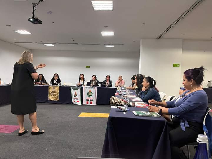 SINATHIT's tweet photo. Hoy, nuestra Secretaria de Organización Maritza Felix y  Lorena Medina Secretaría de la Mujer  junto a nuestras compañeras de 🇨🇴, estamos participando en Medellin  en el taller de seguimiento #UNIMentoringProgram. Gracias a @uniamericas por la invitación. https://t.co/y4D9Mm9OPx