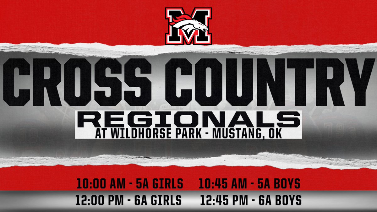 🐴👟 IT'S REGIONAL MEET DAY! Good Luck to @BroncoRunnersXC today in the regional meet at Wild Horse Park #GoBroncos #Horsepower @MustangSchools @MHS_Broncos @MHStheStable