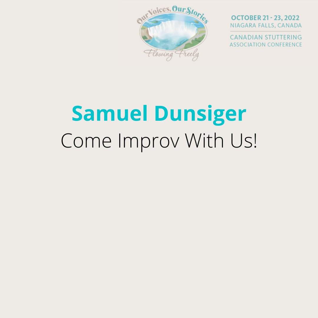 Have you ever been scared about speaking up in class over the fear of what you’re going to say? You’re not alone! It can be a scary situation for us stutterers. But this workshop will teach us how to embrace uncertainty. Register here! stutter.ca/events/confere…
