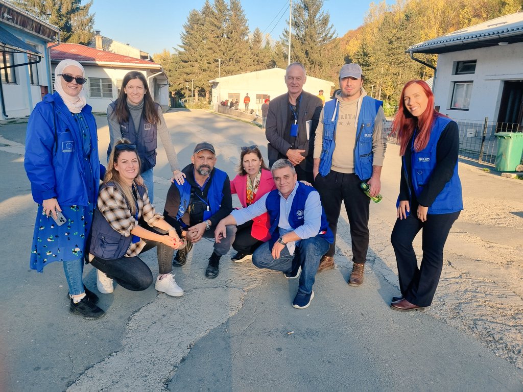 llungarotti's tweet photo. Migrants' numbers are rising in #BiH but they are still within the existing shelter capacity. In the transit facility in #Blazuj Sarajevo the turn-over is high but the stellar @IOMBiH is keeping the spirit high! Thank you to @MSBosnia @spsgovba and @eubih support! https://t.co/LxYRngEWBq