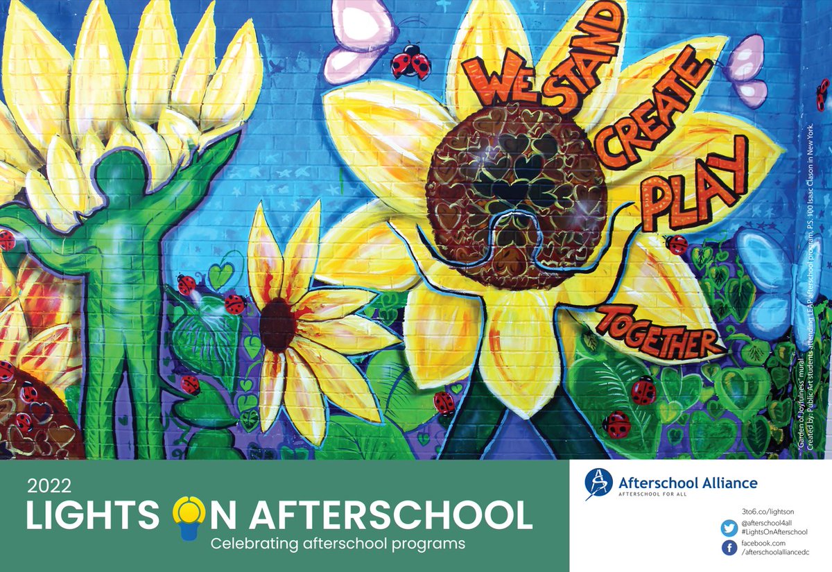 It's official—46 states have proclaimed October 20 #LightsOnAfterschool day! States all over the nation recognize the important role afterschool programs play in keeping kids safe, inspiring them to learn and supporting working families. Let's keep the #LightsOnAfterschool 💪