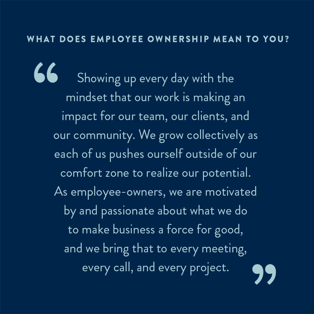 globalprairie's tweet photo. Today we feature Brooke Baader, a Project Manager based in our Washington D.C. office. Check out what #EmployeeOwnership means to her. https://t.co/2IlukVfxpB