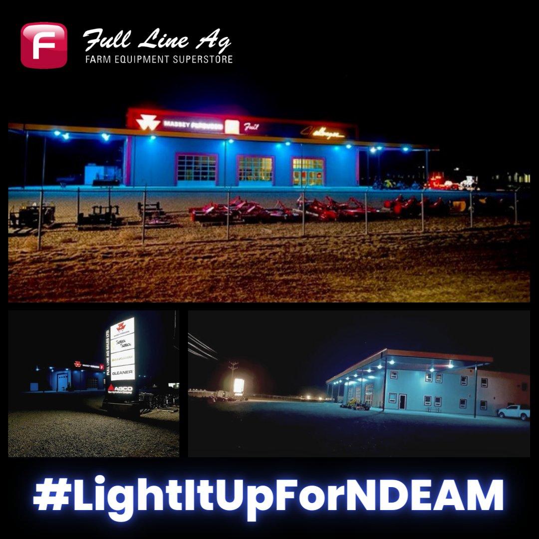 Full Line Ag is proud to #LightItUp in blue to raise awareness for NDEAM (National Disability Employment Awareness Month) today, October 20th! #LightItUpForDEAM #EngageTalent #SwiftCurrent