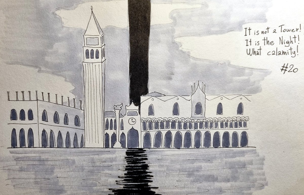 wrenfengtianshi's tweet photo. Inktober without prompt
The black tower of Venice from #JonathanStrangeAndMrNorrell
#JSAMN https://t.co/WF1kzaeUhU