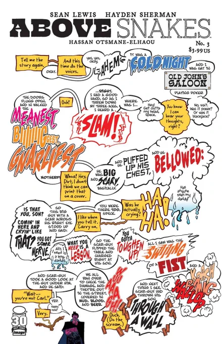 Pro letterer Hassan Otsmane-Elhaou @HassanOE is the creator of the insightful YouTube channel @strippanelnaked and Eisner winning comics journal @panelxpanel What more can I say besides we've been fortunate to have him letter every issue? He turns sequential art into comics. 