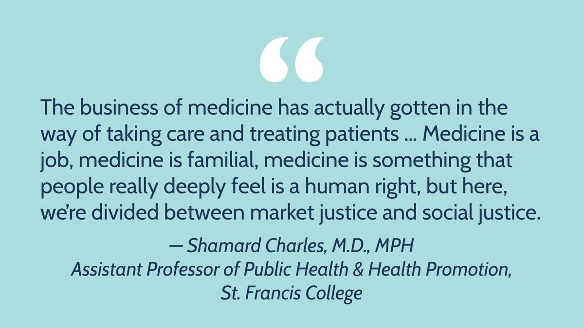 .@DrCharles_NBC on market justice and social justice: 💸 #YourMoneyYourHealth @Investopedia