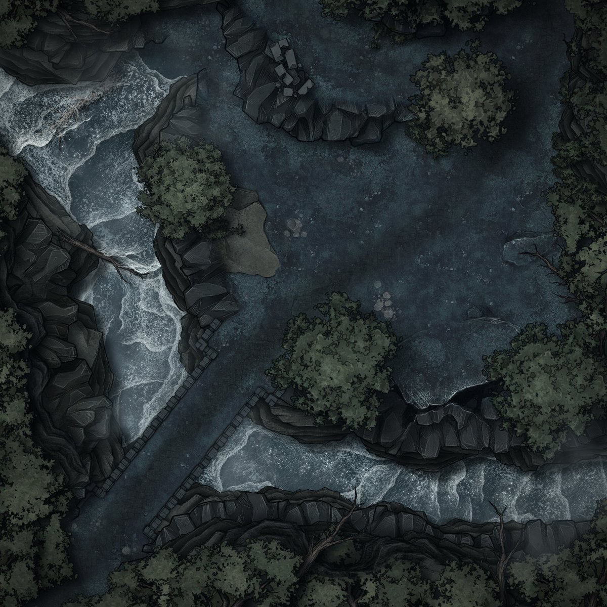 ElyrianDreams's tweet photo. Continuing the expansion of the Lost Ruin Maptober2022 build. More to come soon.
#dnd #dndart #dndmaps #dndmappack #dnd5e #dndbeyond #roll20 #camp #campsite #river #rapids #ruin #dark #forest #maps #digitalmap #inkarnate #inkarnaterpg #ttrpg #rpg #fantasy #fantasyart https://t.co/IfTqKXaisn