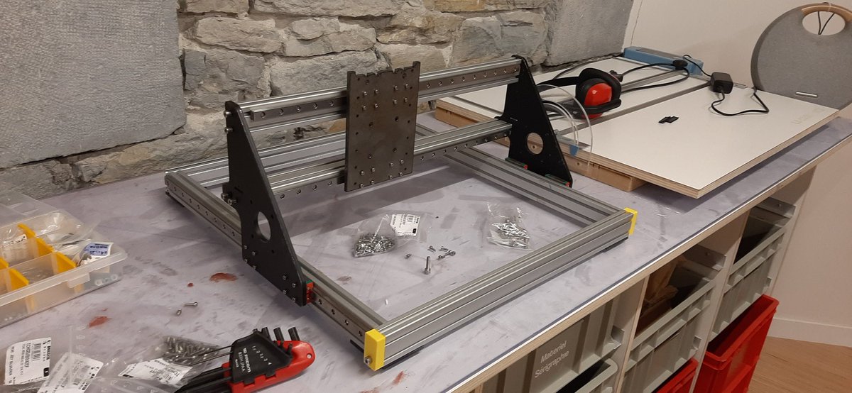 gedgey40's tweet image. La CNC maison du @LabOuvGre avance petit à petit au @FabLabCasemate