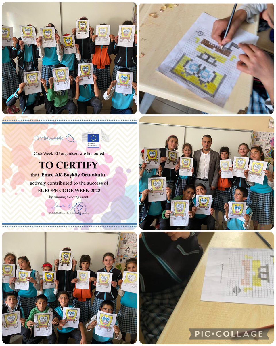 CatBaskoy's tweet image. Fen Bilimleri Hücre konusundaki kodlamalarıyla 7. Sınıf öğrencilerimiz de CodeWeek Haftasına katıldılar. ✨
#CodeWeek #CodeWeekTurkey #kodlama
@kaymakamlikcat @Erzurum_Mem @skaygusuz @IlceCat @KKayaTrtm @CodeweekTurkiye @CodeWeekEU