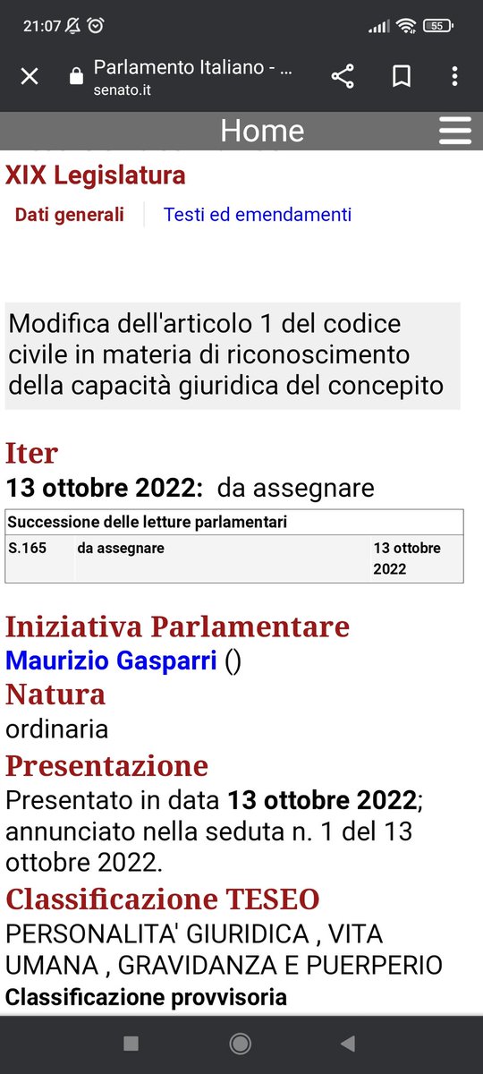 Beatrizzxzz's tweet photo. No, non è uno scherzo ma il sito istituzionale del #Senato e la proposta di modifica dell'art. 1 del codice civile ❕
#ilraccontodellancella a breve tra noi❕ https://t.co/4emTw31evO