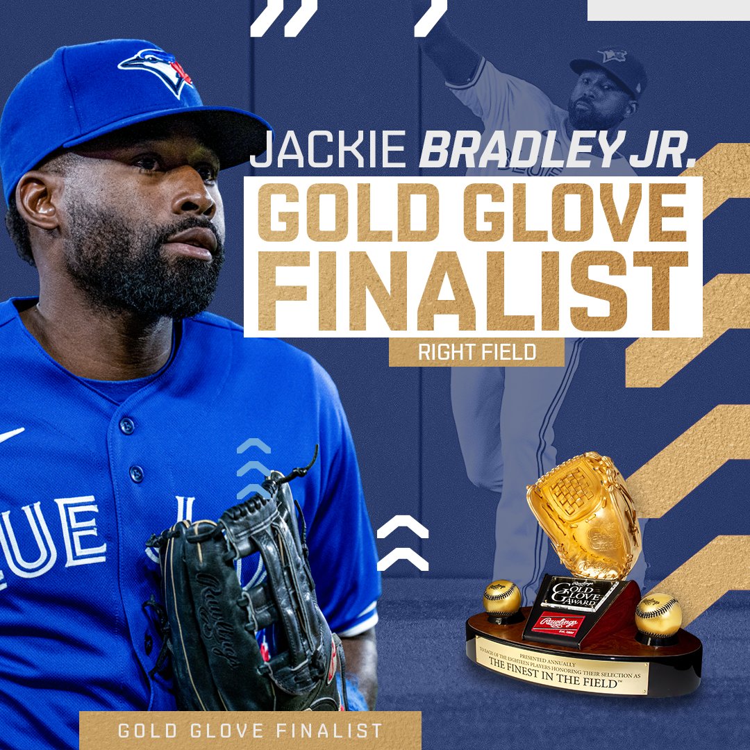 Another year, another nomination 🥇 @JackieBradleyJr is a #GoldGlove Finalist again!