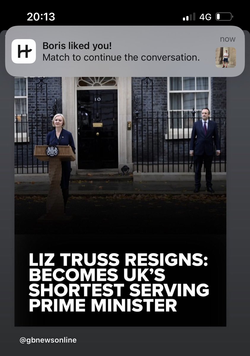 Unfortunate timing from hinge whilst I was scrolling through Instagram stories…
 #GeneralElectionNow #LizTruss #borisjohnson #ToriesMustGo