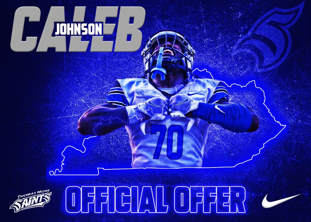 After talking to <a href="/CoachBZink/">Brad Zink</a> and @Coach_SmithTMU, I’m blessed to say I’ve received an offer from <a href="/TMU_Football/">Thomas More Football</a>. Thank you to everyone who’s helped me get this far! <a href="/coachpayne64/">Mark Payne</a> <a href="/CoachHarpMS/">Cody Harp</a> <a href="/D90Coach/">CoachD90</a> @CoachWhiteMSHS <a href="/mshsfb_eagles/">MSHS Football</a> #gosaints