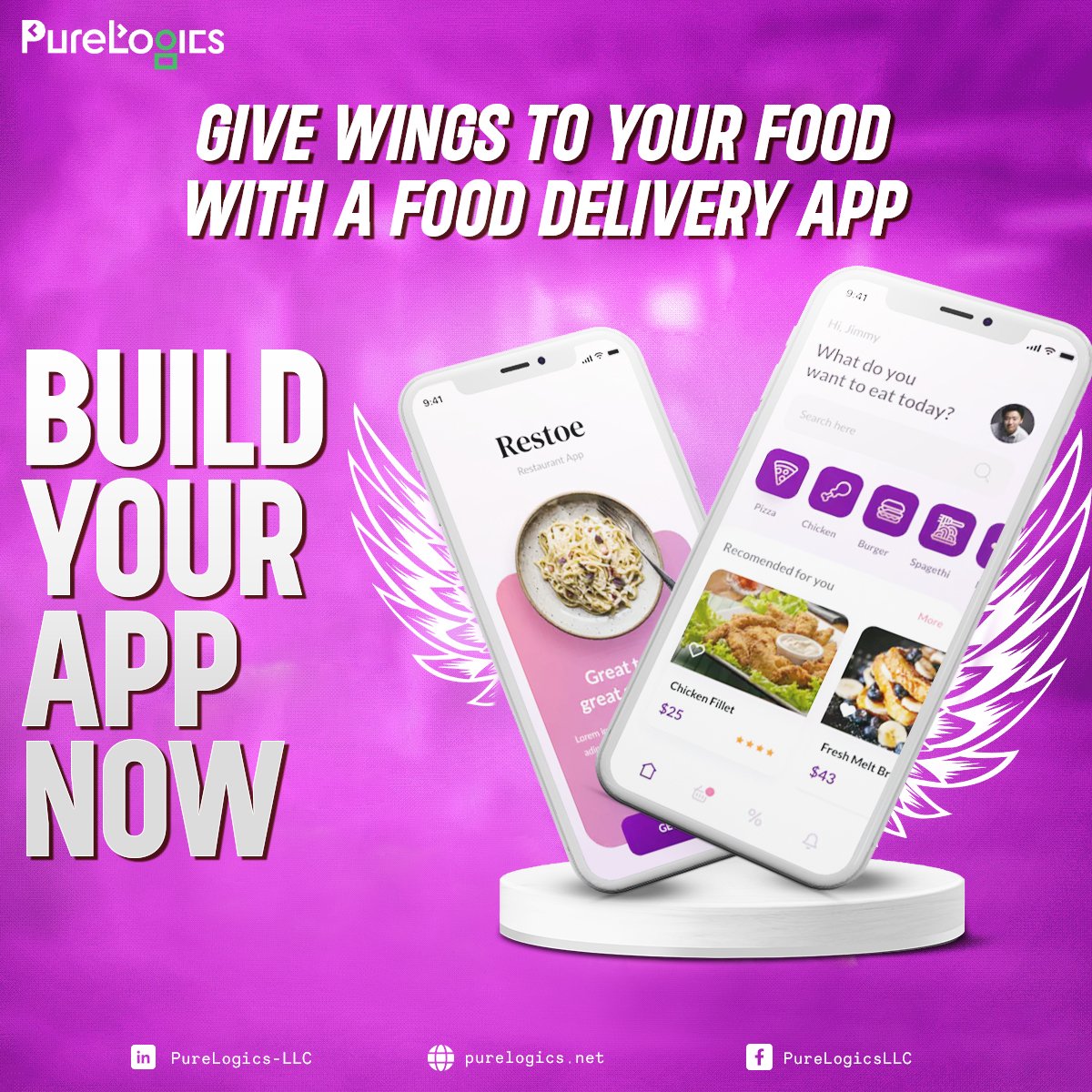 PureLogics's tweet photo. Liaison with PureLogics LLC for the development of #fooddeliveryapp and join the league of @UberEats, #doordash, &amp; @Grubhub in the USA.
For Smart Reach: info@purelogics.net
#purelogics #digital #outsourcing #usa #foodapp #androidapp #hybridapp #iosapp #onlinefooddelivery #agency https://t.co/cldRGCdqHl