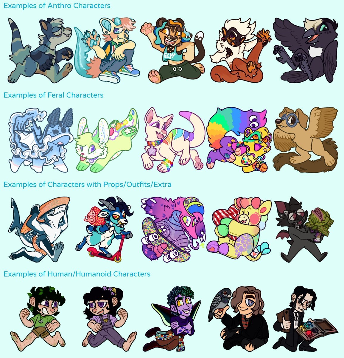 KidGuygeous's tweet image. Oct/Nov Mini Charm C∘mmissi∘ns OPEN!
💙Any can apply!
🔹Application (google form): shorturl.at/fFZ59
🔹More Info/Examples: shorturl.at/txyFI
🔹Queue: shorturl.at/nEMZ0
💸ONLY 55 U$D (or 100 for two) (digital fullbody, square canvas, transparent bg)
💙TY for🔃