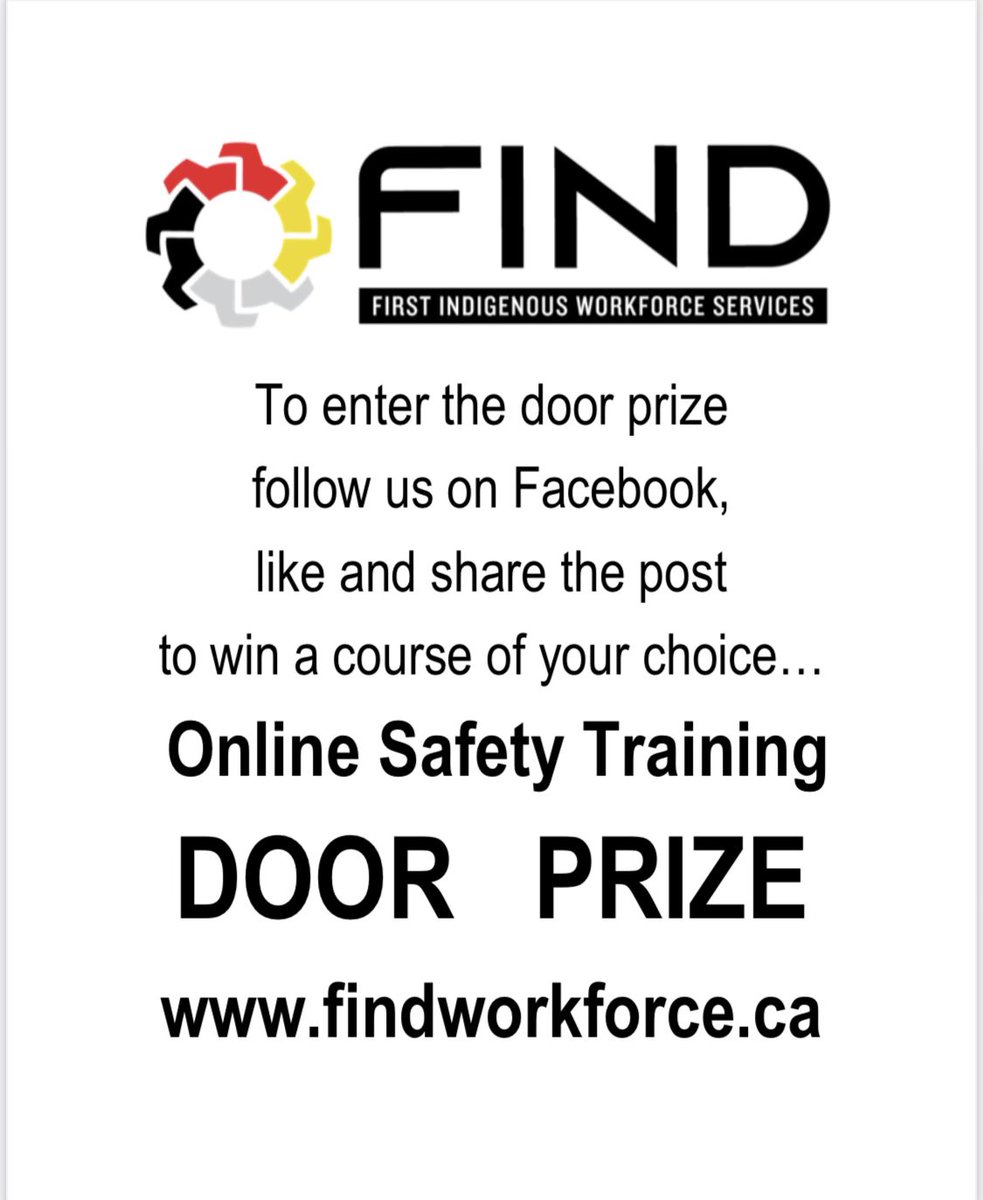 IndigWorkforce's tweet photo. Follow, like &amp; share this post on Facebook to enter for our draw!! We will provide a free online accredited course!! #abjobs #bcjobs #saskjobs #indigenousworkforce https://t.co/FJwlR3vvmm