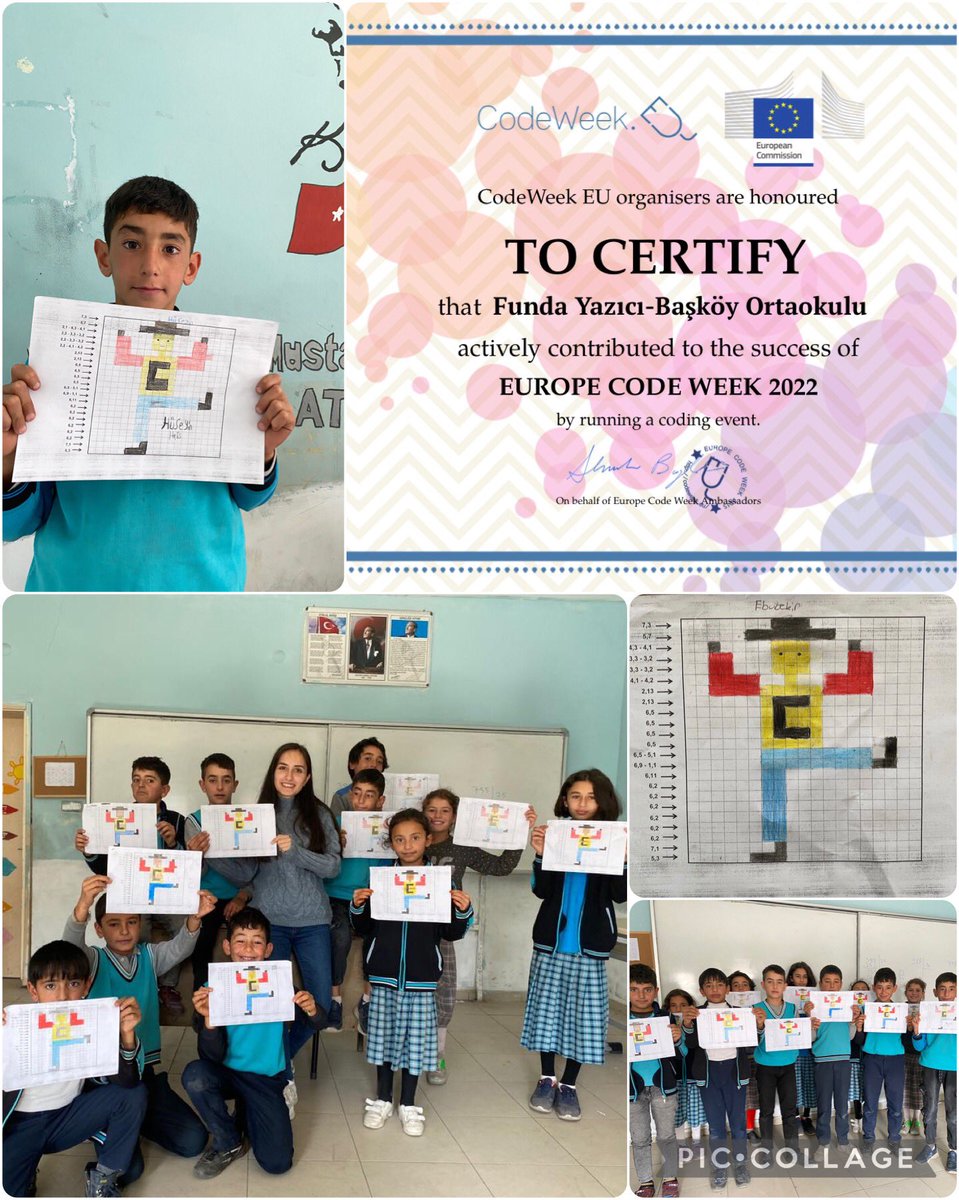 CatBaskoy's tweet image. Matematik dersi kodlama çalışması ile 5. Sınıf öğrencilerimiz CodeWeek Haftasına katıldılar. ✨
#CodeWeek #CodeWeekTurkey #kodlama
@kaymakamlikcat @Erzurum_Mem @skaygusuz @IlceCat @KKayaTrtm @CodeweekTurkiye @CodeWeekEU