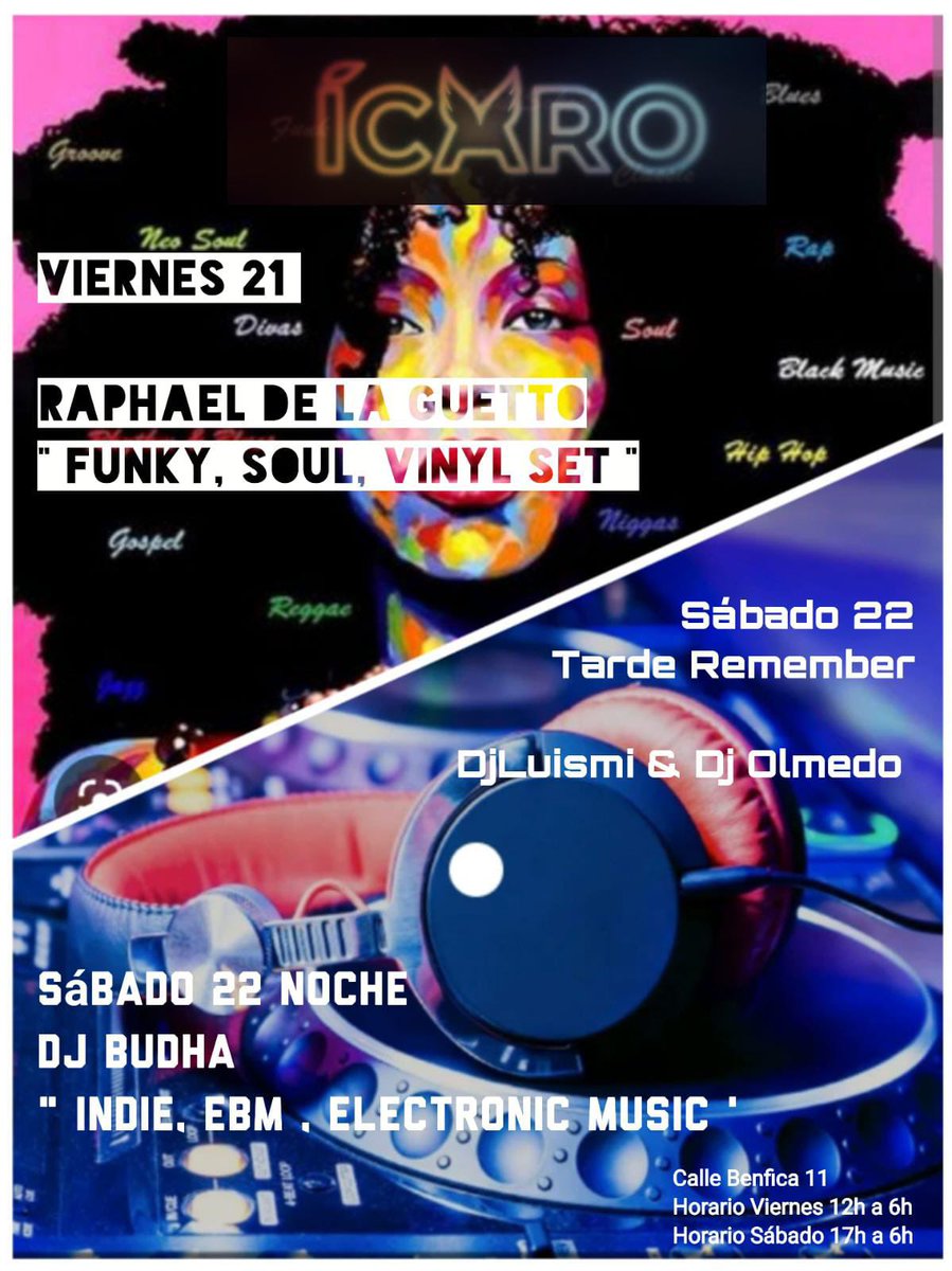 official_rapha's tweet photo. Este viernes 21 estaré pinchando algo de funk en Ícaro (Puertollano) 🥂 entrada libre a partir de las 00:00 https://t.co/iyy96zojiu