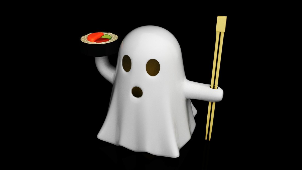 AnimatorIona's tweet photo. I've been making different ghosts to 3D print that fit over a battery tea lights, this one is sushi ghost.
#3D #3dart #3dprint #3drender #3Dartist https://t.co/lWq6vkkT1U