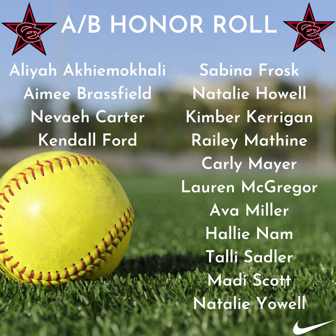 CoppellSoftball's tweet photo. So proud of our girls for taking care of business in the classroom! Congratulations on a GREAT 1st 9 weeks of the school year! 📚❤️🥎🖤 
#BelievExpect #CowgirlFamily https://t.co/VOJ6x42unS