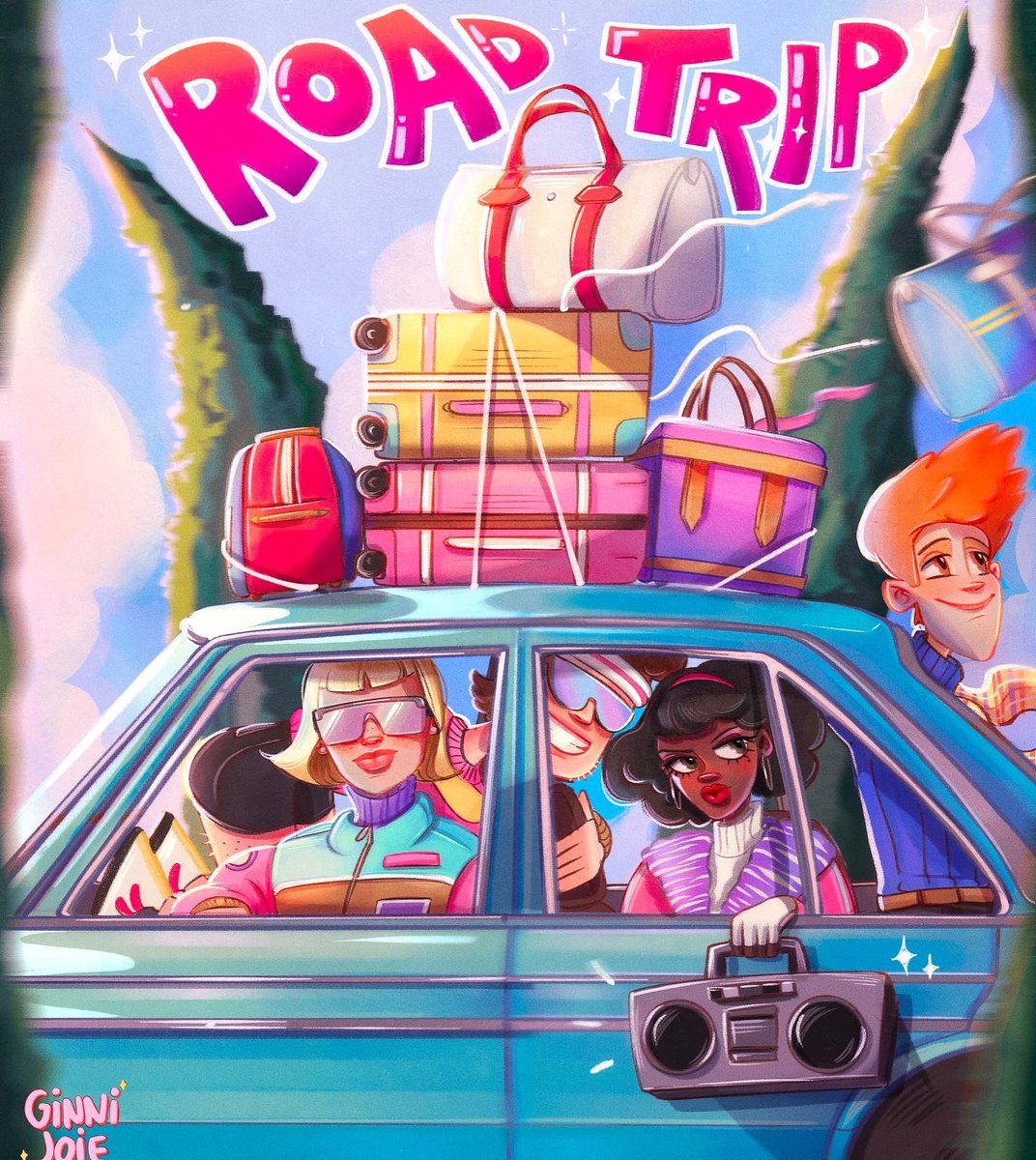 Road trip vibes 
Done in <a href="/Procreate/">Procreate</a> 
#DigitalArtists #characterdesigner #digitalillustration