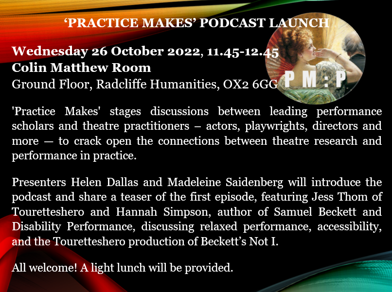 Practice Makes: The Oxford Performance Podcast tweet media