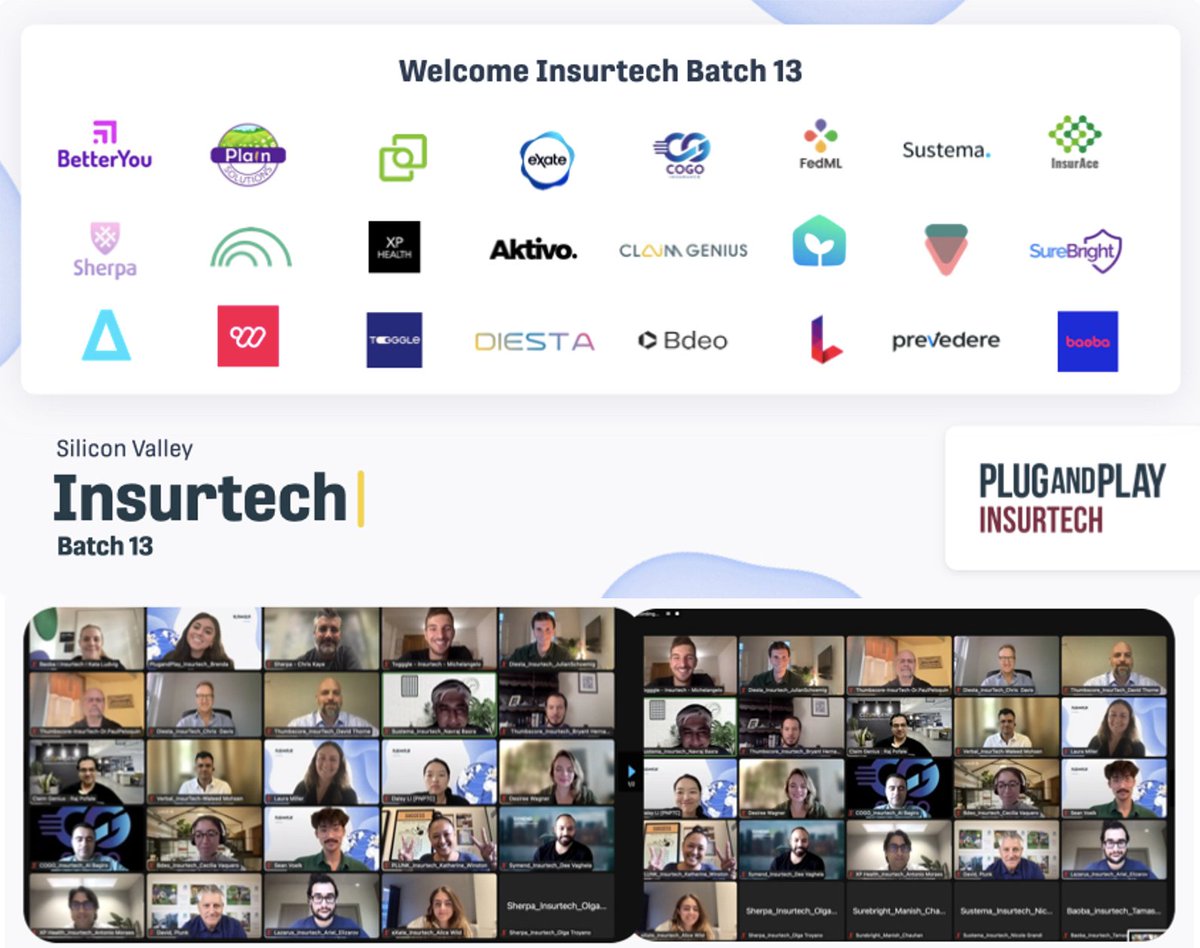 plunkonomics's tweet photo. Super excited to share that we’ve been accepted into the @PlugandPlayTC Insurtech Accelerator Program which runs through Nov w/ a final demo day next month in Silicon Valley featuring David Bluhm Thank you for your continued support Plug and Play #insurtech #batch13 #plugandplay https://t.co/SolfUIMd36