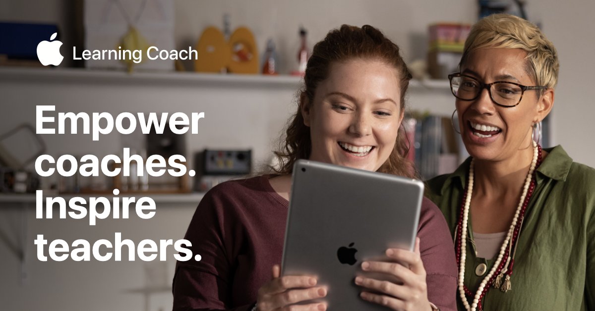 Discover #AppleLearningCoach — empower instructional coaches, support teachers, and inspire students at your school or district. 

Applications are open until November 16, 2022.

Learn more. apple.co/alc-team-soc