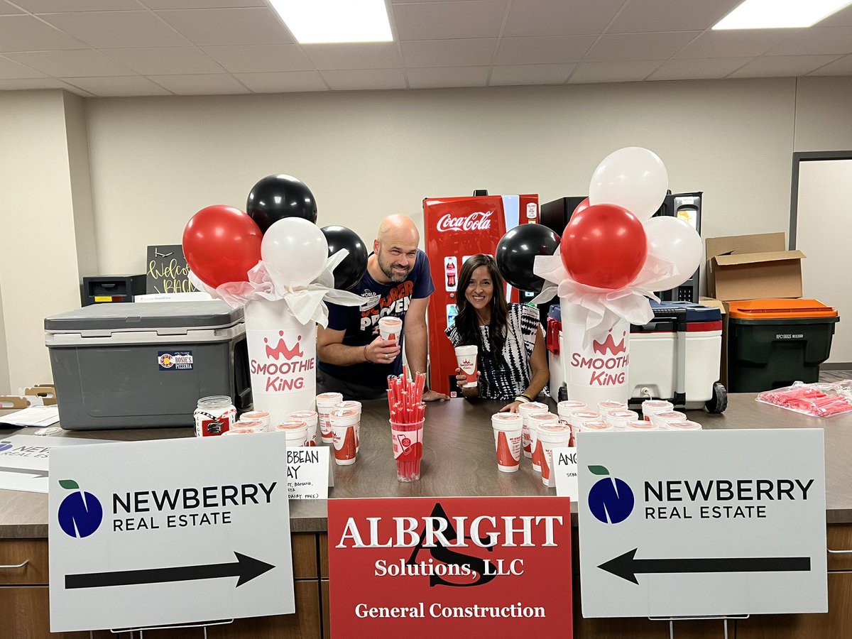 Tyler Legacy PTA (@tylerlegacypta) on Twitter photo Many thanks to Albright Solutions and Newberry Real Estate for partnering with our PTA today! They brought 250 smoothies to treat our hardworking <a href="/TLRedRaiders/">Tyler Legacy High School</a> teachers and staff. We love our community partners! Many thanks to Albright Solutions and Newberry Real Estate for partnering with our PTA today! They brought 250 smoothies to treat our hardworking <a href="/TLRedRaiders/">Tyler Legacy High School</a> teachers and staff. We love our community partners!