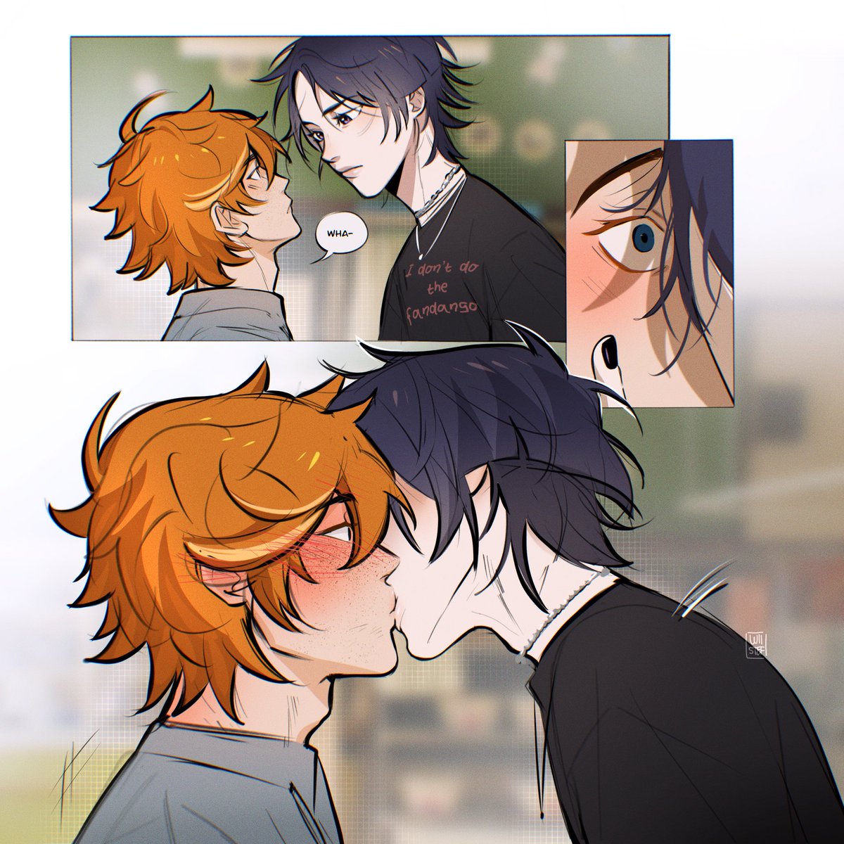 kiss! part 1/? 🍊🫐 #chiscara #Genshinlmpact 