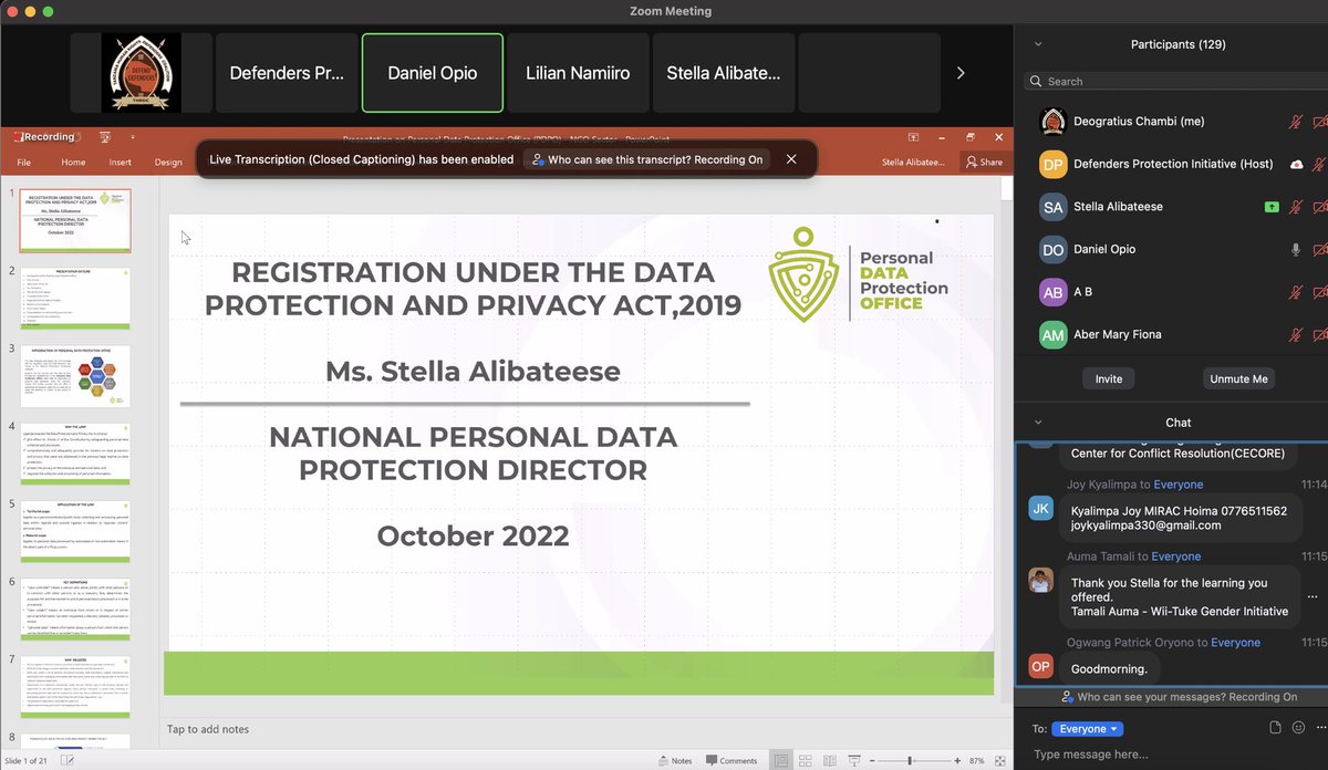 DeoChambi's tweet photo. Today i joined #talk2Regulators meeting conducted by @defprotection based in Uganda n gain experience, The disc btn Regulators &amp; Stakeholders on DATA PROTECTION PRIVACY Act. Tanzania w're about to have this kind of Act that soon will be discused on next Parliament seating https://t.co/Ow8rMkytxe