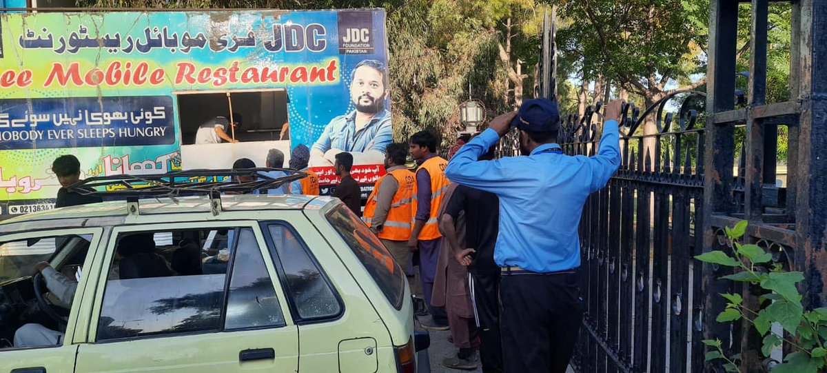 jdcfoundationpk's tweet photo. JDC Free Mobile Restaurant provides free meal services at PIMS Hospital, Islamabad.
To contribute reach out to us:
𝗖𝗮𝗹𝗹: 021-36341059
𝗪𝗵𝗮𝘁𝘀𝗮𝗽𝗽: 0334-3443313
#Islamabad #Pakistan #FreeMealService #PakistanZindabad #jdc #donate #donations #welfare #service #Free https://t.co/APRZe4nOH8