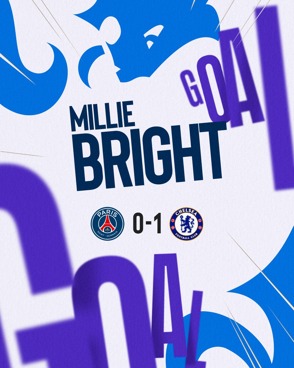 MILLIE BRIGHT GIVES US THE LEAD!!!!!! 🔵 0-1 ⚪️ [27’] #UWCL #CFCW
