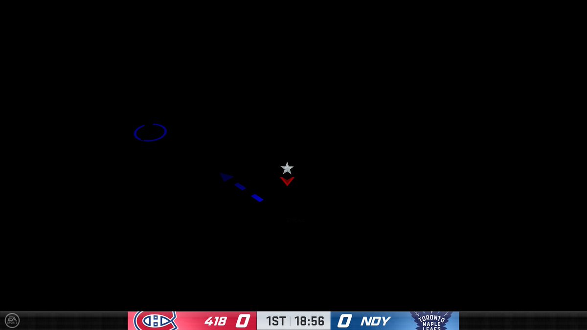 NoSleevesGaming's tweet photo. Wow Vegas really helping out EA this year. 

A glow in the dark jersey is the meta in #NHL23 https://t.co/E42UNadQXq