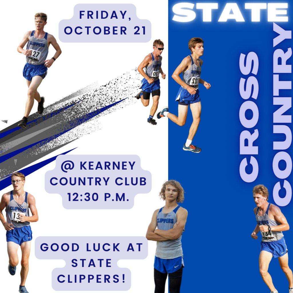 Good luck to the #malcolmclippers cross country team as they compete at the State Meet in Kearney on Friday.