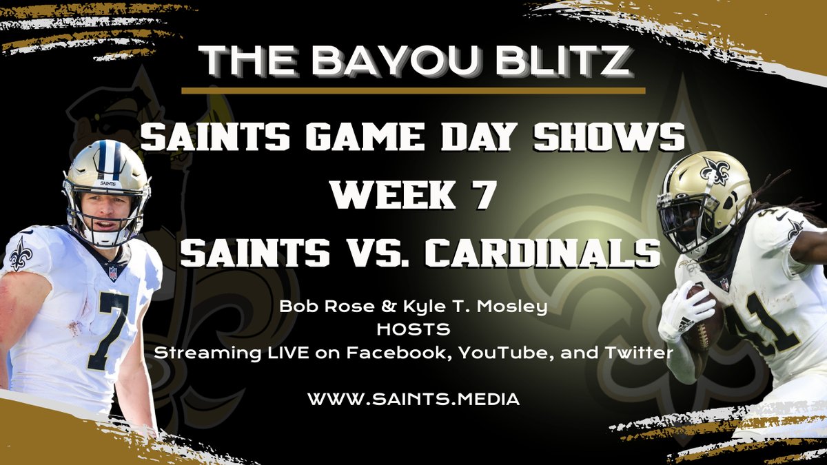 I had to sneak into the @BayouBlitzPod with @bobbyr2613 and take over the co-host seat for @BtBoylan for Week 7 tonight! Follow us and engage in the chat. #Saints @SaintsNews