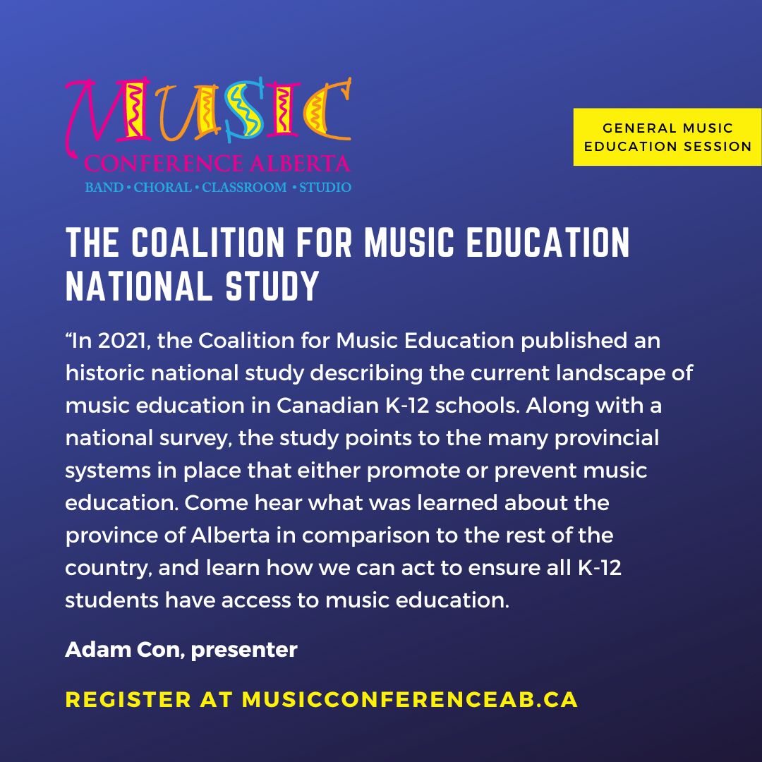Dr. Adam Con joins us for 3 sessions this Conference!​​​​​​​​​​​​​​​​​​1. Approaching the Choral Music of Asia
2. The Coalition for Music Education National Study

And he will be moderating our Keynote Panel Discussion tomorrow morning at 8:30am at the Triffo Theatre! 

#abeducat
