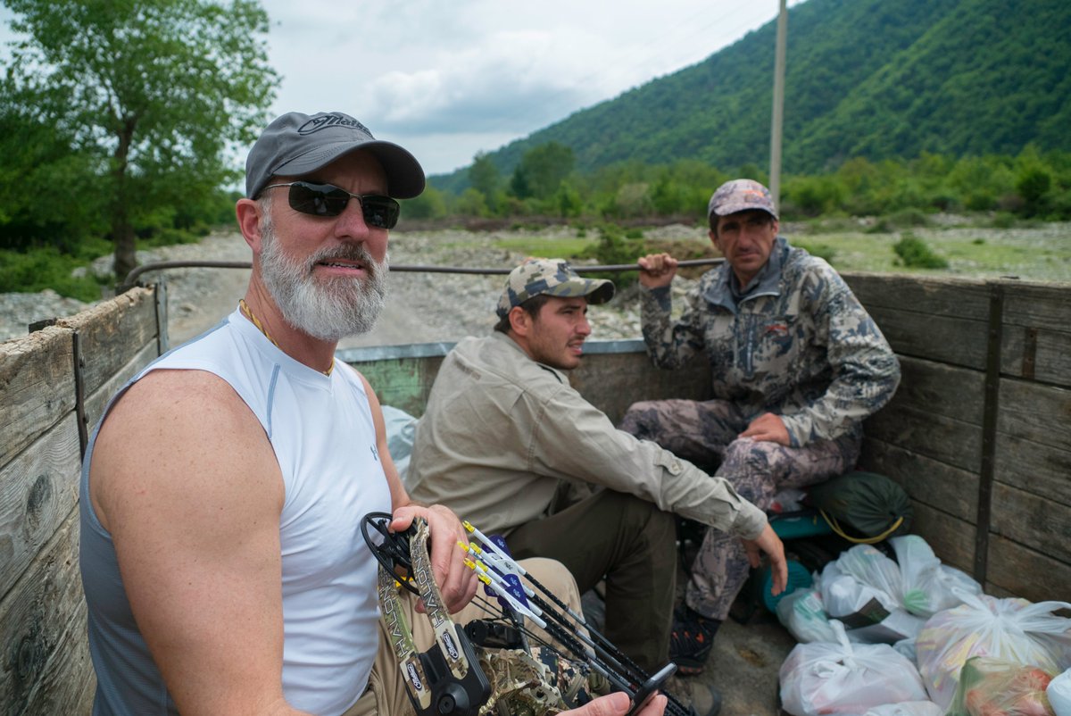 thesummithma's tweet photo. What's the wildest ride you've had into a hunting area? What were you hunting and where?

We rode for nearly 3 hours in the back of an old Russian truck to get to our camp in Azerbaijan while hunting Dagestan tur.

#travel #rough #TheSummit https://t.co/FDnYJQ9MLe