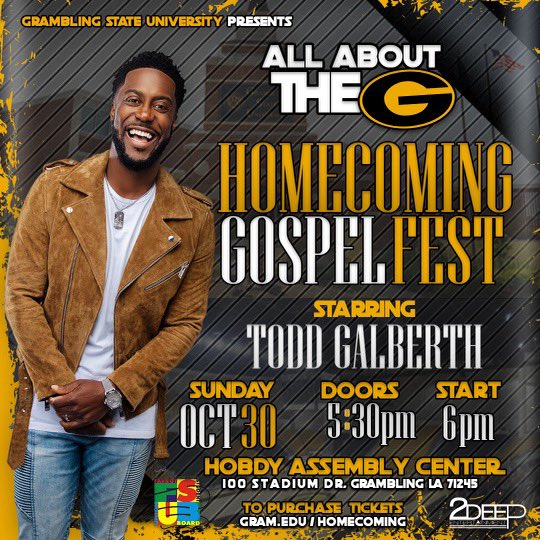 WhatsUpwithFSUB's tweet photo. #gramfam 🐯Yall know how we do it!! 🙏🏾 Todd Galberth will be joining us October 30 @6pm to kick off our Homecoming Week! Meet us in the Hobdy Assembly Center for the Gospel Fest 🎤 #AllAboutTheG #HC22 https://t.co/k21Ig5tOcA