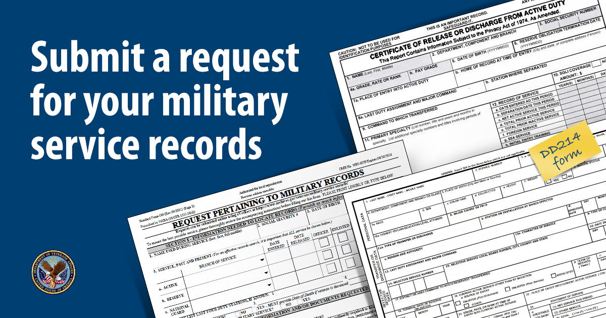 Do you need your DD214 or other military service records? Learn how to request records: va.gov/records/get-mi… 📂