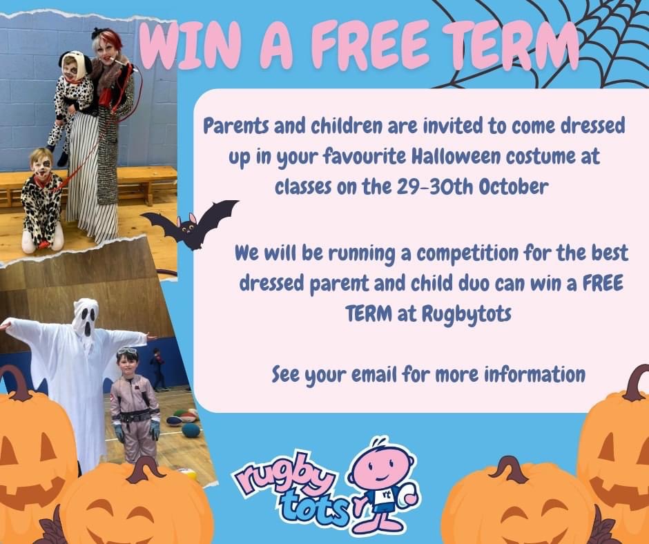 HALLOWEEN BEST DRESSED COMPETITION COMING SOON! #rugbytots #rtmorefun #halloween #dressup #stirlingmums #stirling #clacksmum #toddleractivites #preshool #rugbyclasses