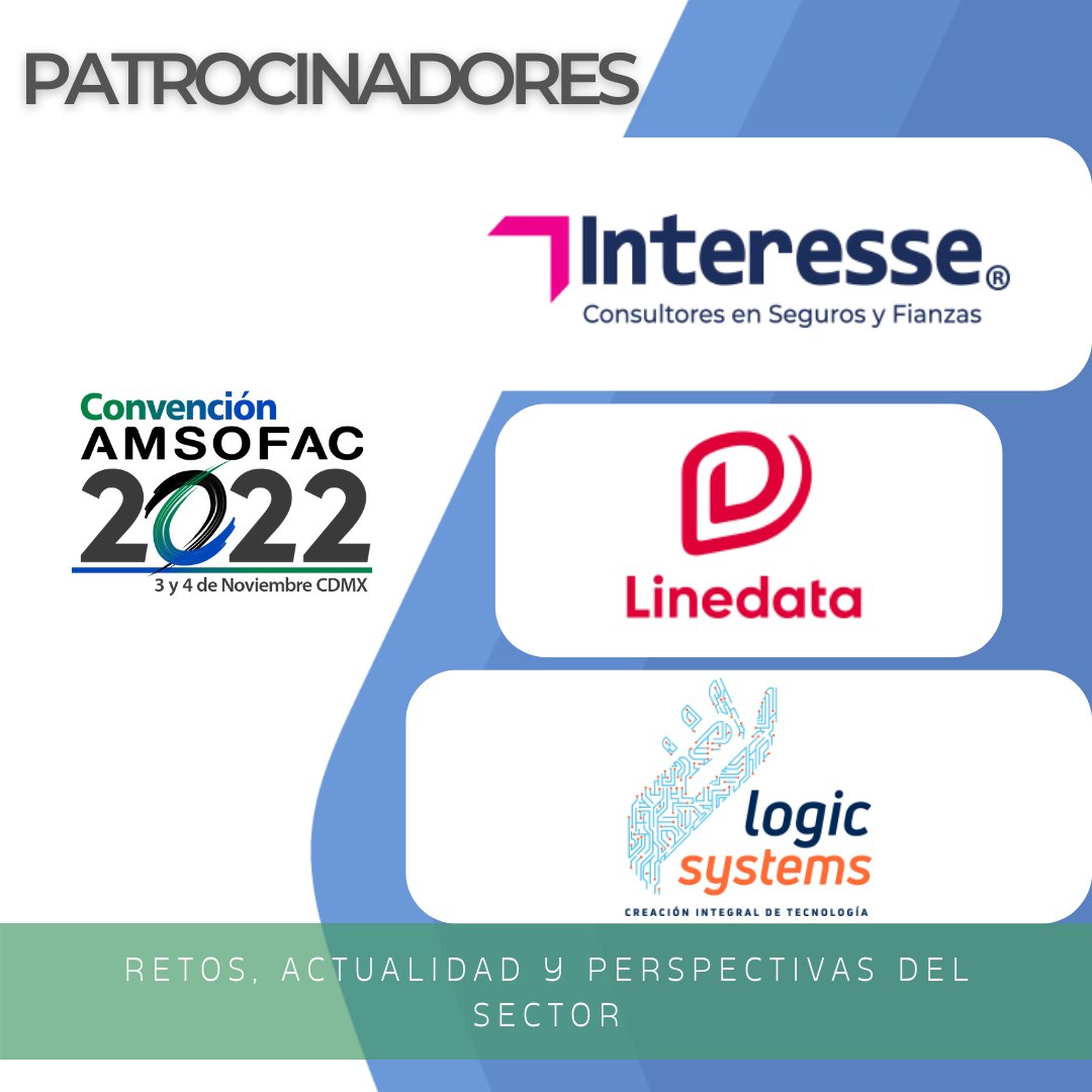 amsofac's tweet photo. Cada vez más cerca... #ConvenciónAMSOFAC2022.
https://t.co/fLt3truLyV
Agradecemos a nuestros patrocinadores por formar parte de este gran evento, conocelos:
Interesse (@grupointeresse), @Linedata, @LogicSystemsMx
#Interesse #Linedata #LogicSystems #AMSOFAC #Noviembre2022 https://t.co/HUuhDokfSS