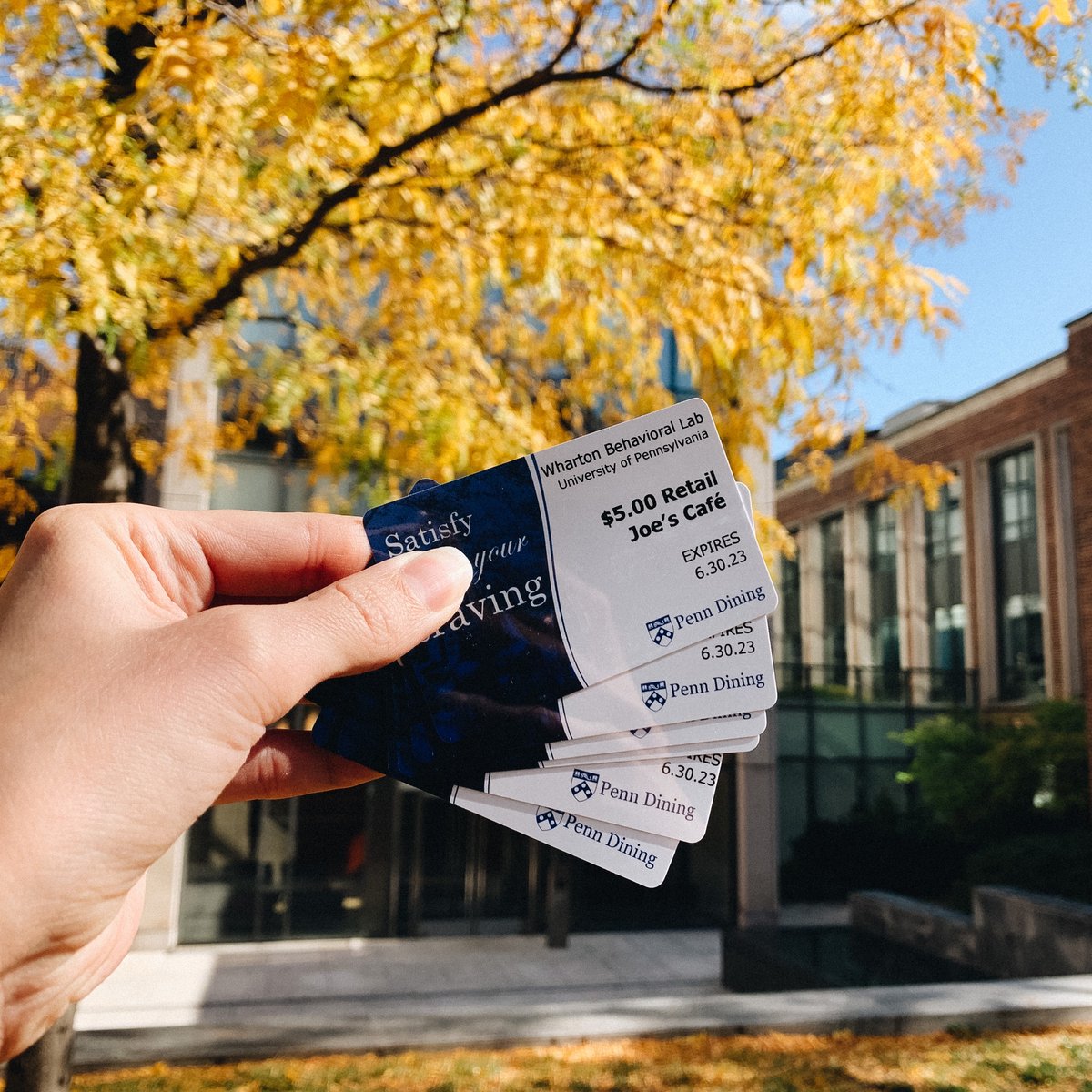 ✨fall✨ in love with the WBL! Let us buy you a coffee after your next in-person session. These vouchers are good for $5 at Joe's Cafe, our neighbor in Steinberg-Dietrich Hall, in addition to standard payments from 10/25 to 10/28. Come take a study &amp; earn some $$$ + coffee!