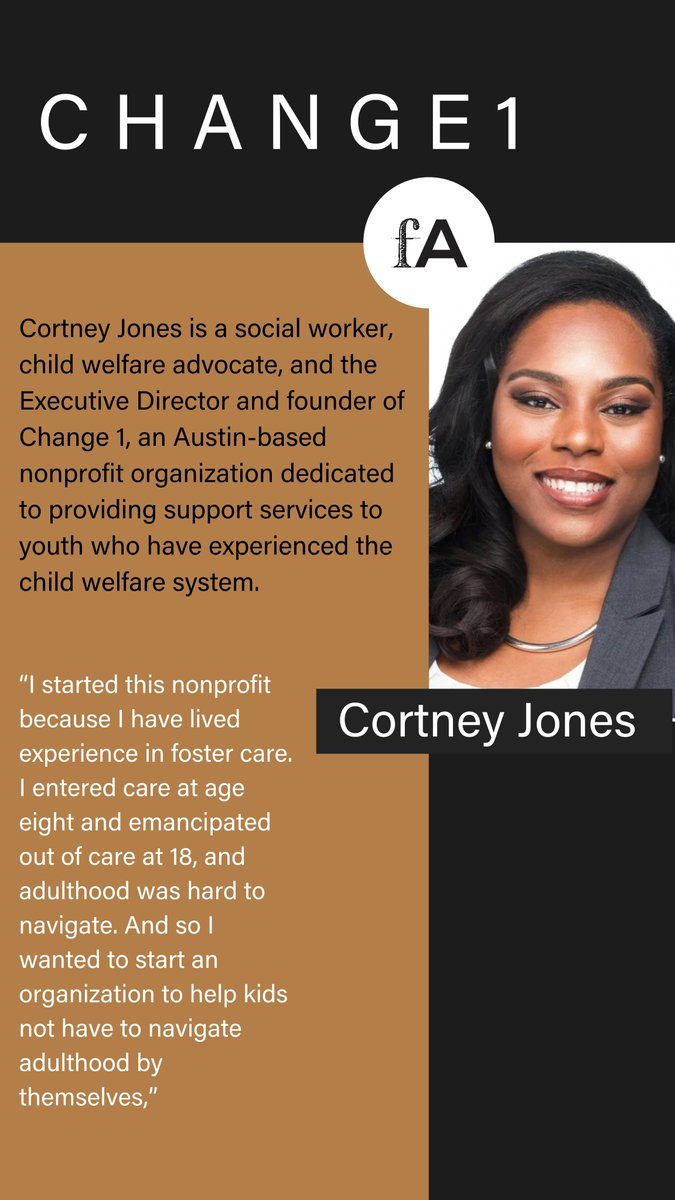 Change 1 specifically focuses on aiding young adults as they transition out of foster care, equipping them with the support and tools they need for the real world that they may not have access to once they emancipate from the system. Read more here: bit.ly/3sawuv5