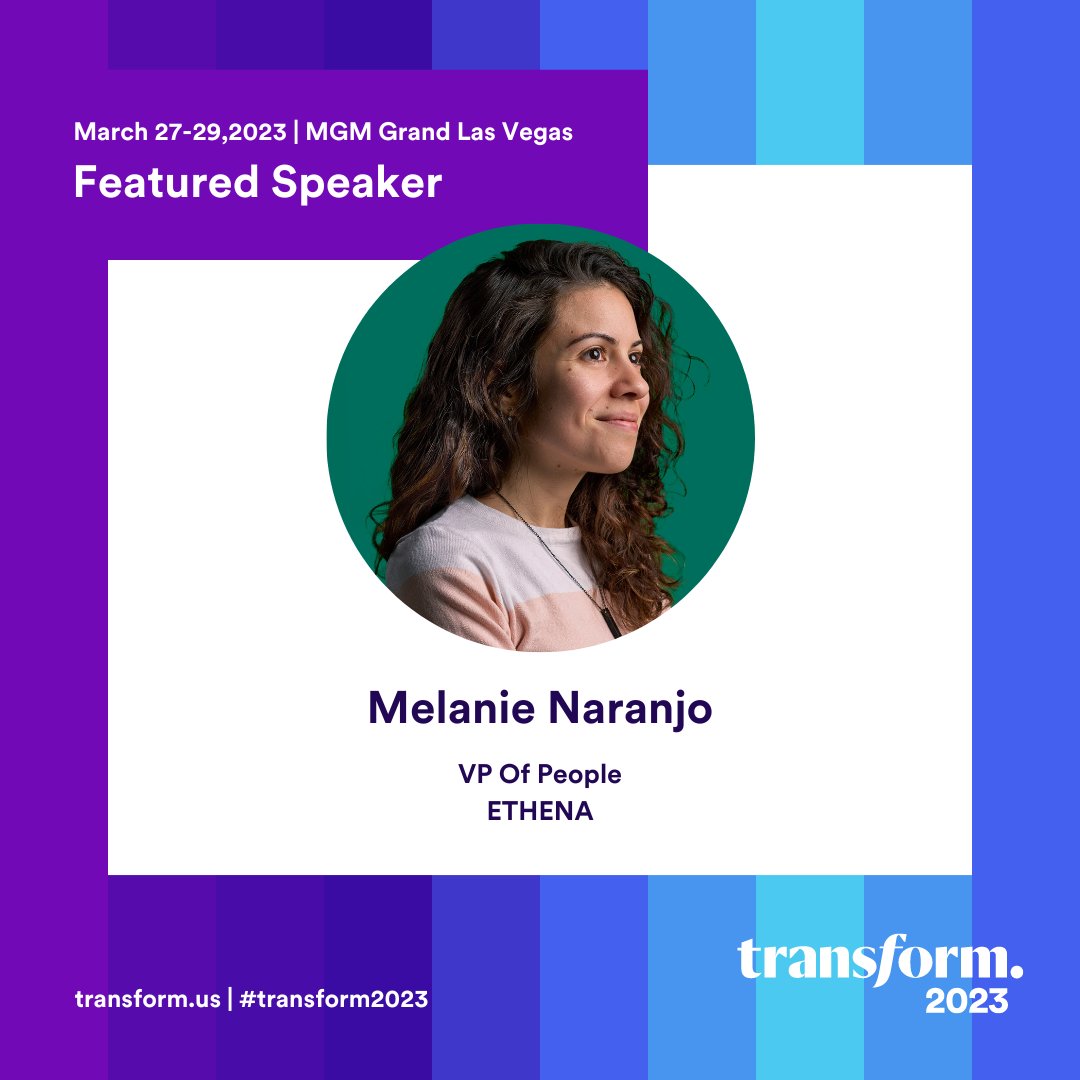 Coming up to the Transform stage <a href="/CaraKMcCarty/">Cara McCarty Abbott</a>, <a href="/yangbness1/">Michael Yang</a> and Melanie Naranjo! We look forward to the insights and takeaways you will bring to Transform 2023! Register now lnkd.in/gEXj6mQ
#transform2023 #futureofwork #transformation #humanresources #hr