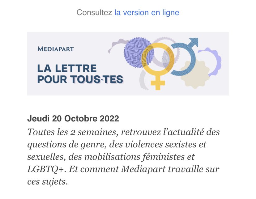 LenaBred's tweet photo. La lettre pour tous·tes #18,
c’est parti ! Avec les robes «par destination» du gouvernement, le #Machoscope de @Ilyesramdani1, le billet du service abonné•es, bell hooks lue par @faizaz, notre partenaire @deferlanterevue etc. https://t.co/GValTxemdt https://t.co/m4c54a0IyR