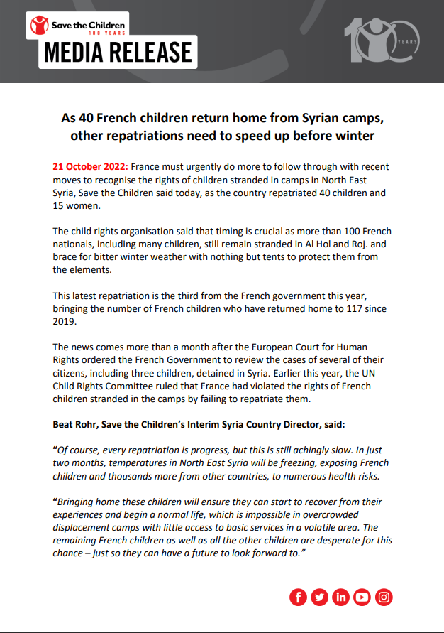 Save the Children Australia News tweet media